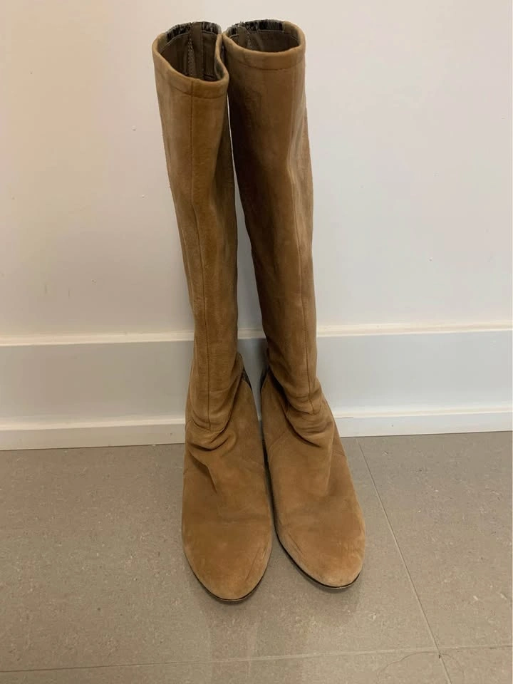 Suede Leather Women’s High Boots - photo 2