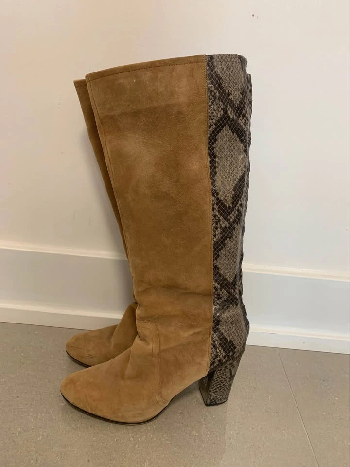 Suede Leather Women’s High Boots - photo 3