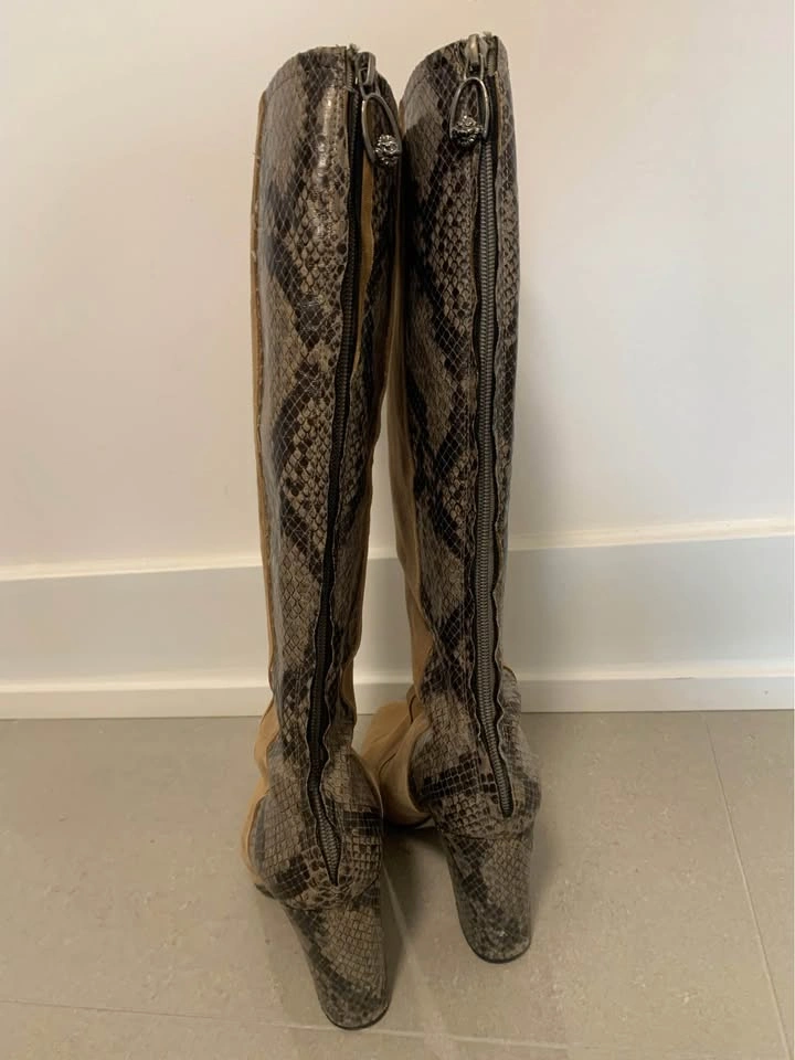 Suede Leather Women’s High Boots - photo 4