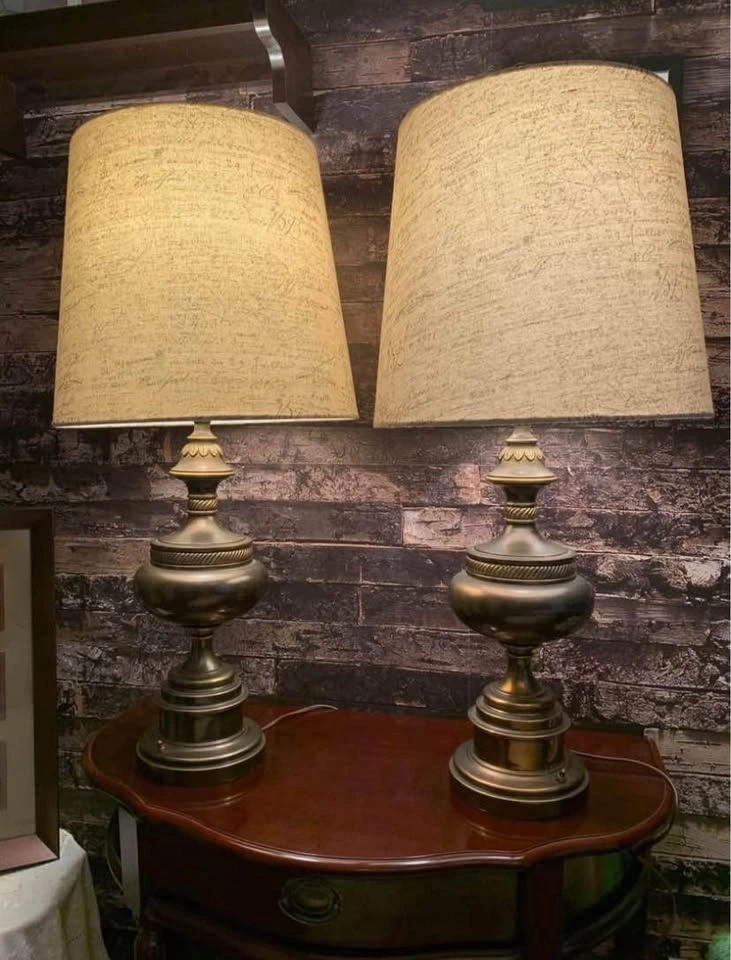 Antique Vintage Stiffel Brass Lamps - photo 3