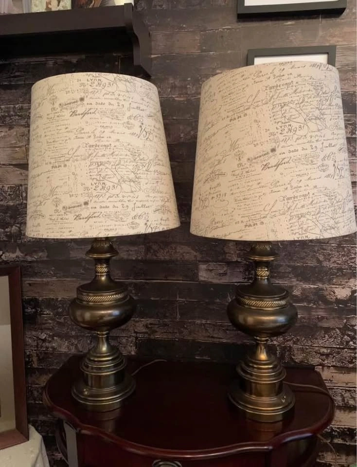 Antique Vintage Stiffel Brass Lamps - photo 4