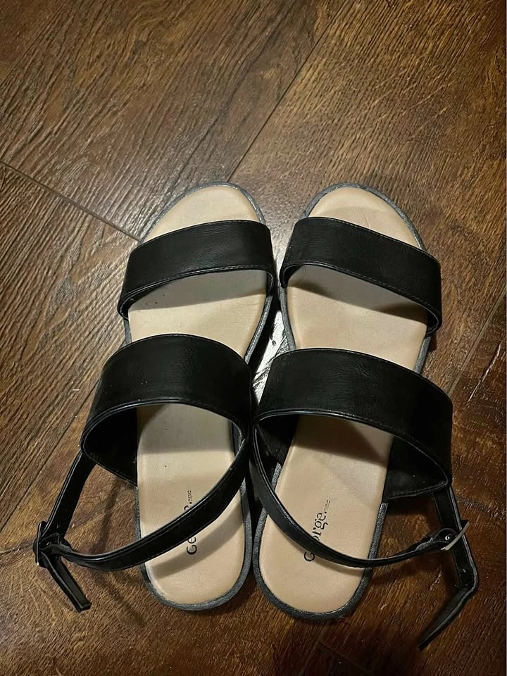 George black platform sandals