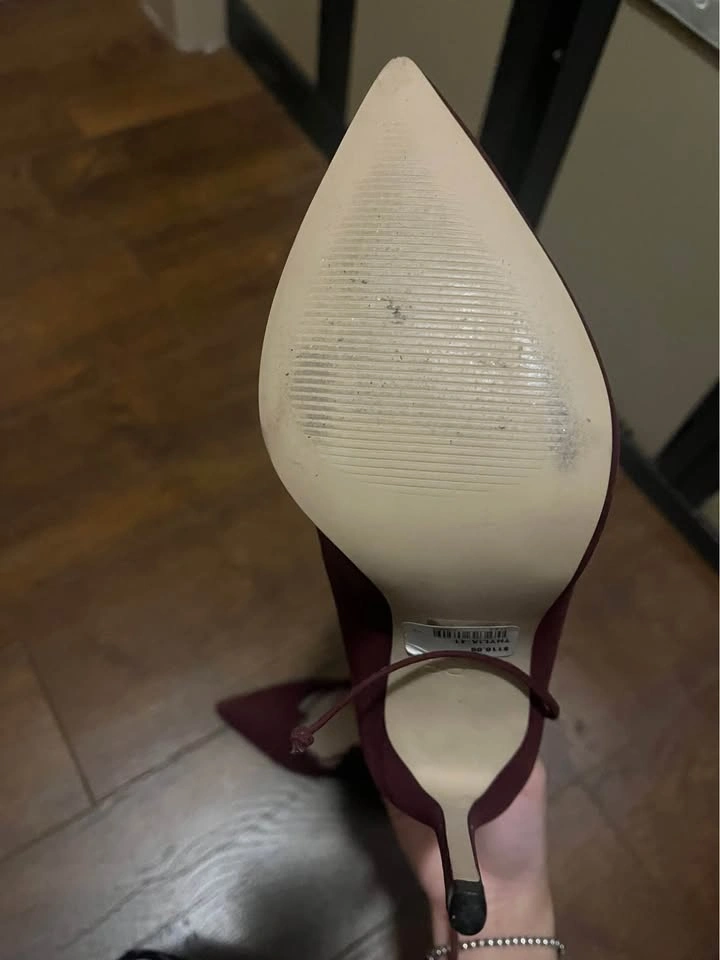 ALDO THYLIA-41 burgundy lace up heels - photo 2
