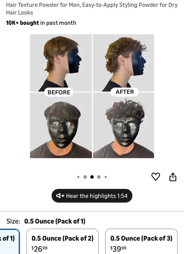 BlackMask Hair Texture Powder for Men - photo 3