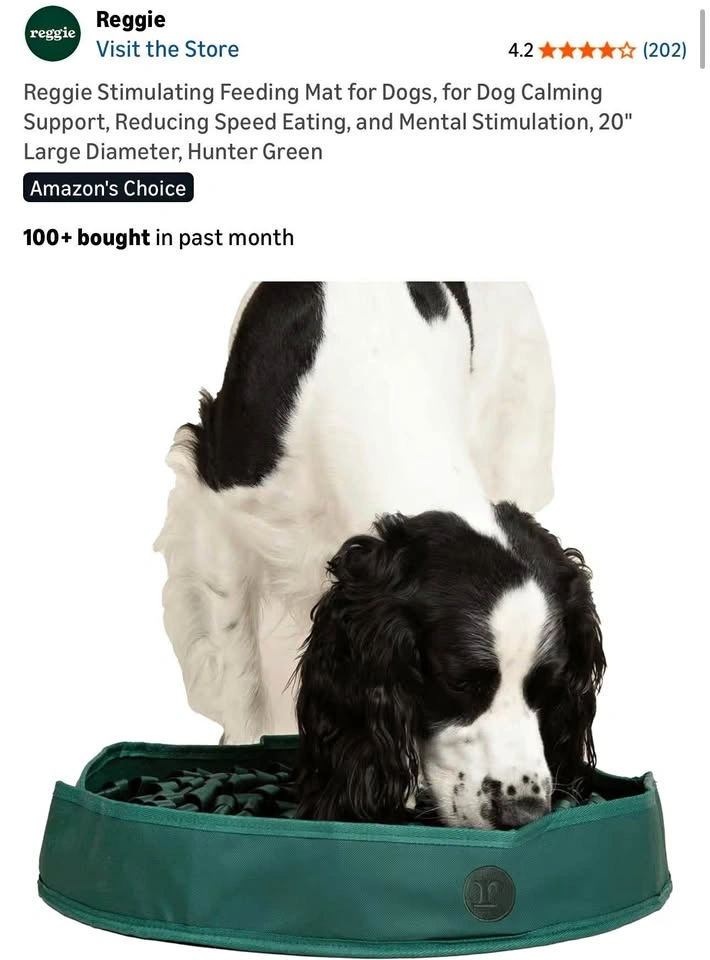 Reggie Stimulating Feeding Mat for Dogs