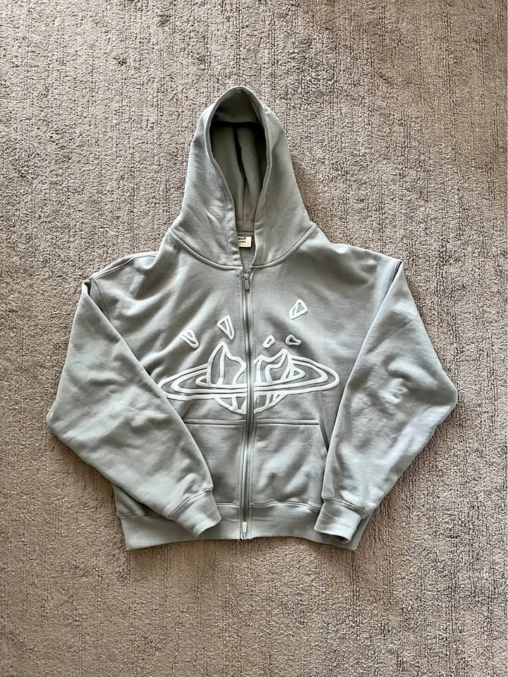 Broken Planet Gray Zipup