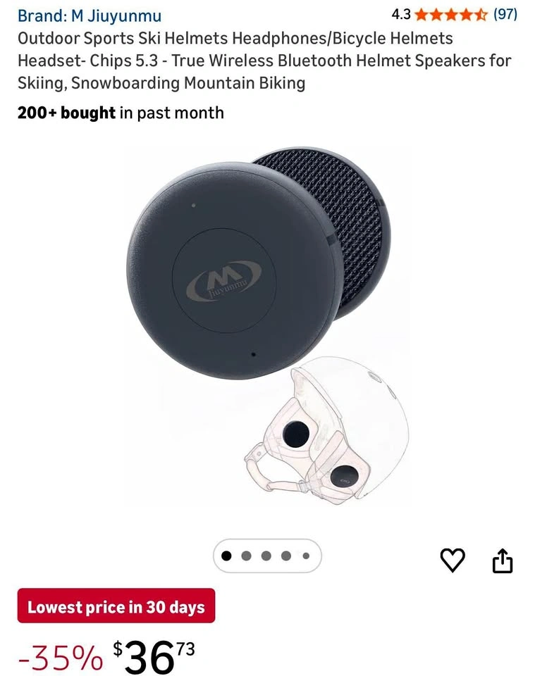 Outdoor Sports Ski and Bicycle Helmet Bluetooth Headset