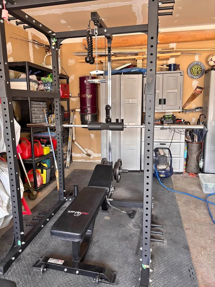 Home Gym - Includes: Different attachments, Benches, Weights