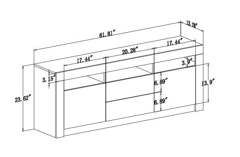 LED TV Stand 65” - photo 2