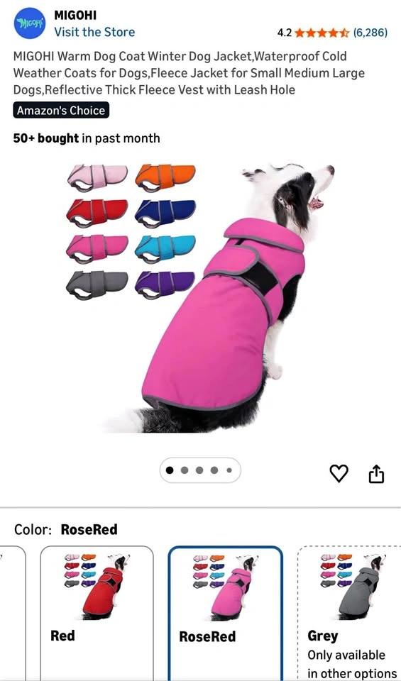 Dog coat xl