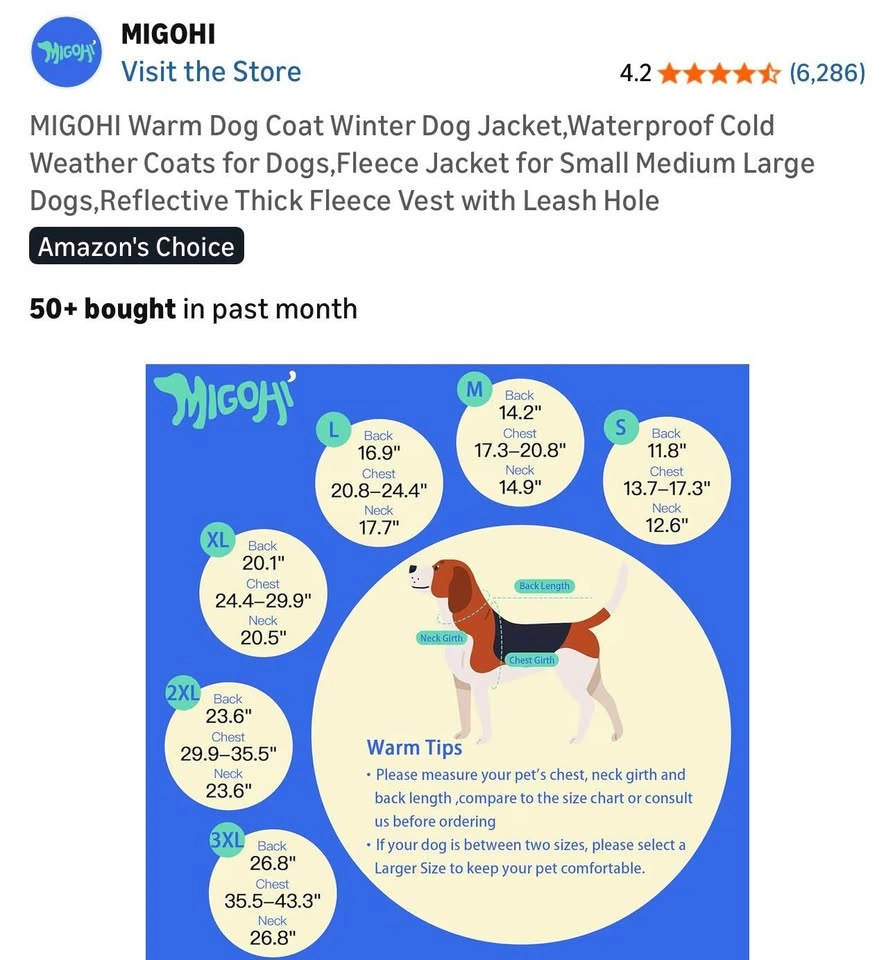 Dog coat xl - photo 2