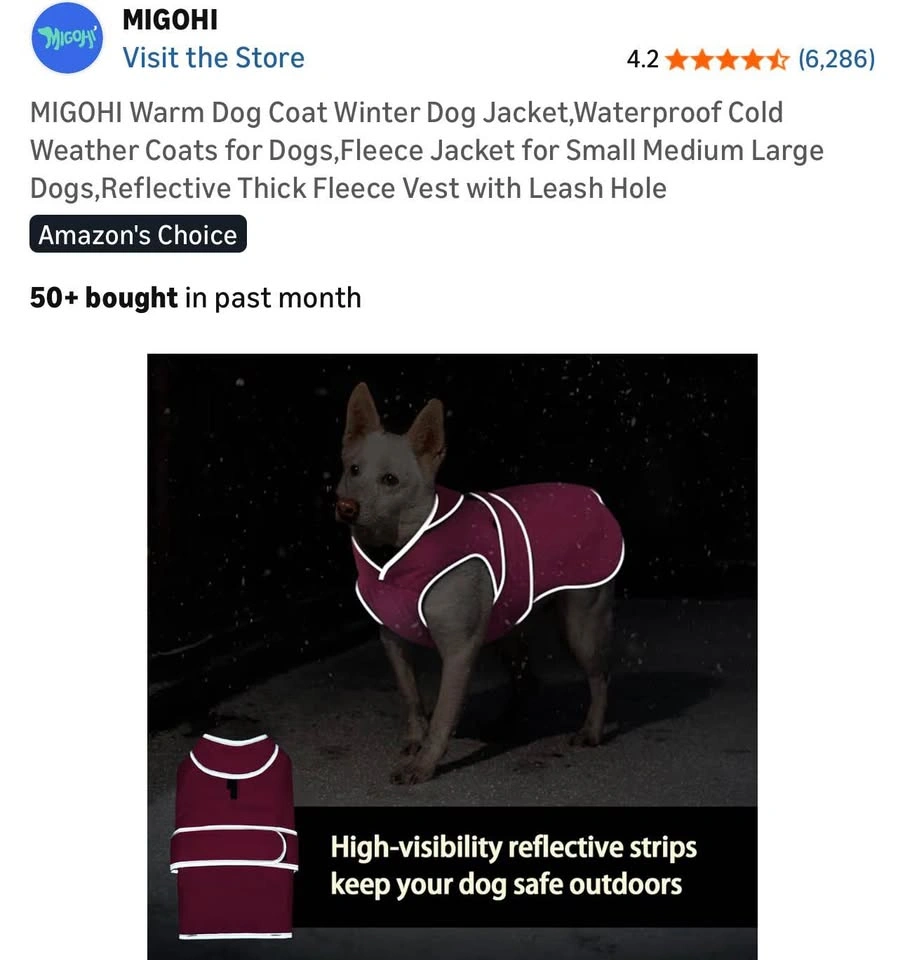 Dog coat xl - photo 5