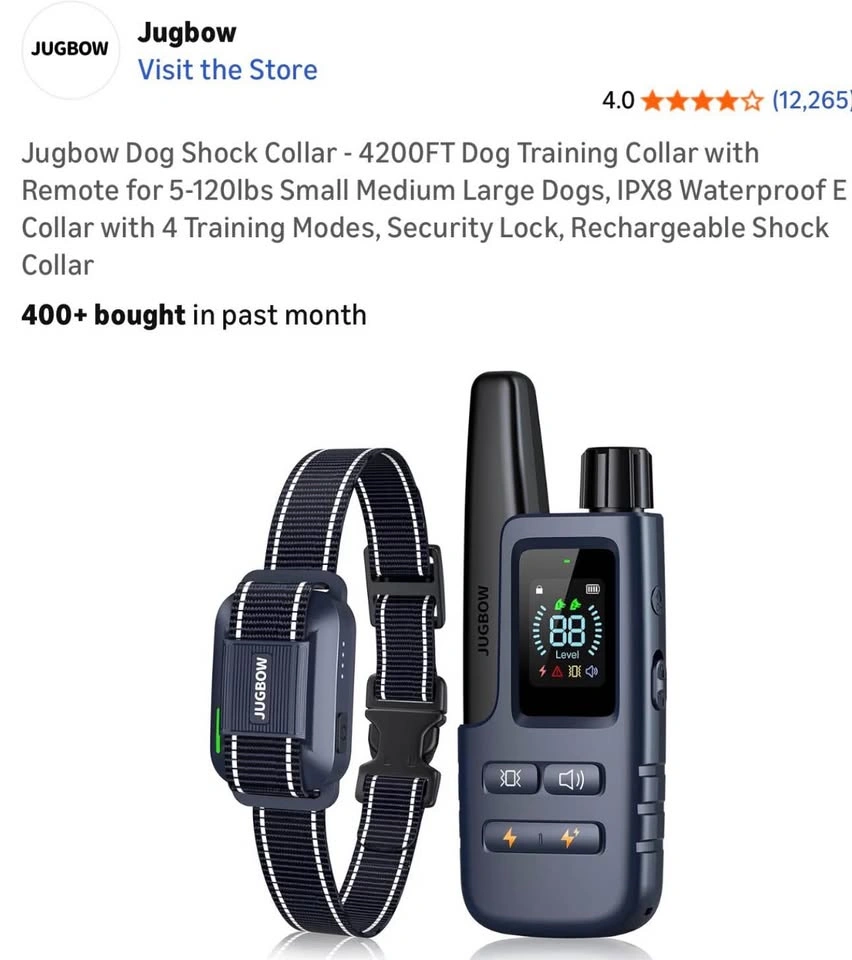 Jugbow dt-61 dog training collar