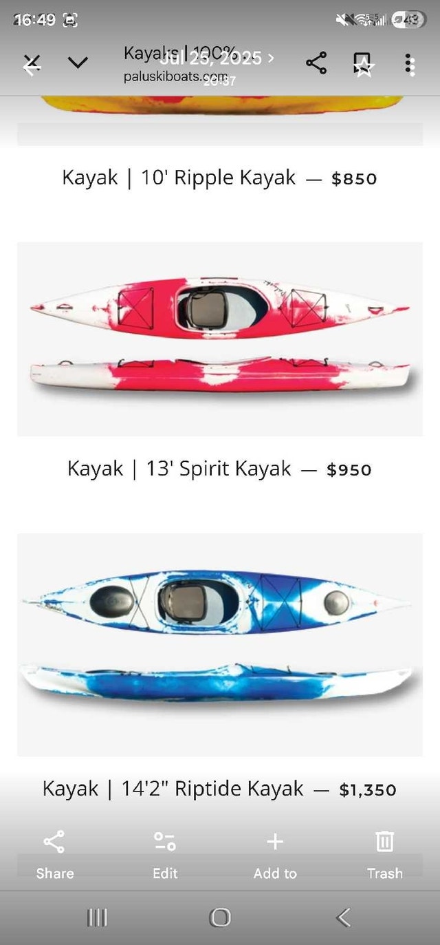 13ft Paluski Spirit Kayak - photo 3