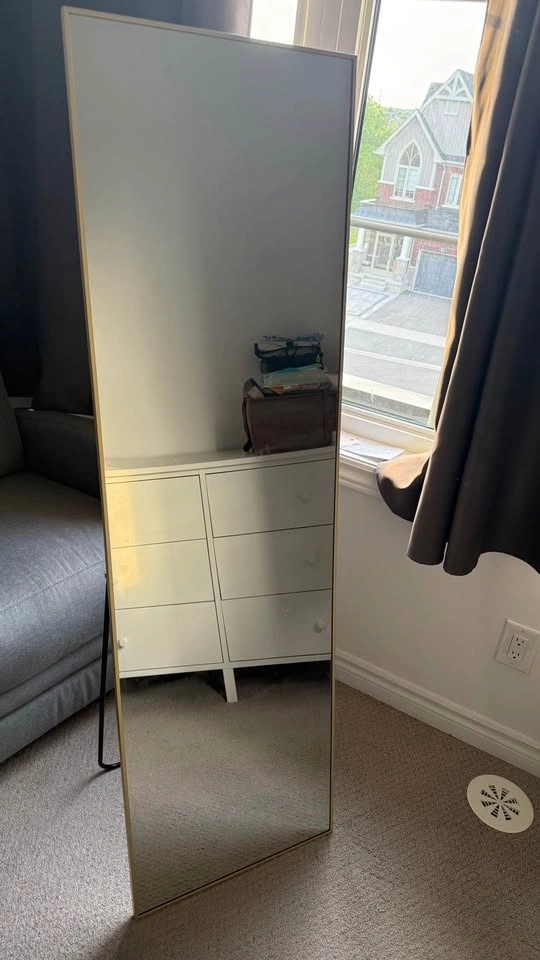 Modern Gold Full-Length Standing Mirror - photo 2