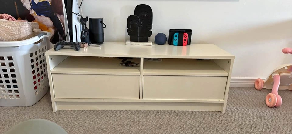 IKEA Brimnes Style TV Unit – Off-White/Cream