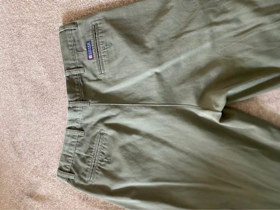 Vintage Mens ‘CHAMPS By Ralph Lauren’ Army Green Pants - Size L - photo 3