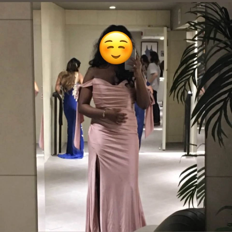 PROM DRESS SIZE 14 - PINK - WORN ONCE - photo 2