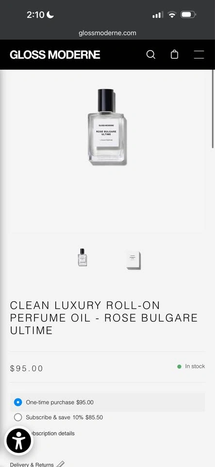 Gloss Moderne CLEAN LUXURY ROLL-ON PERFUME OIL - ROSE BULGARE - photo 3