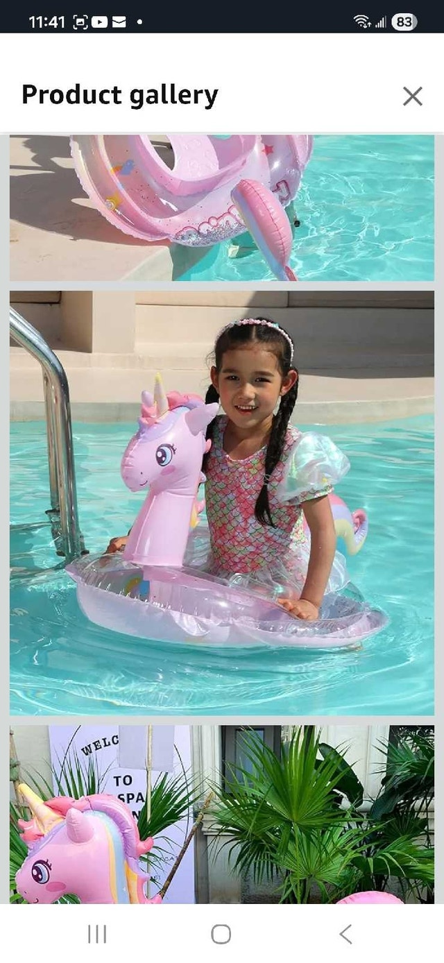 Unicorn Inflatable Baby Pool Float - photo 5