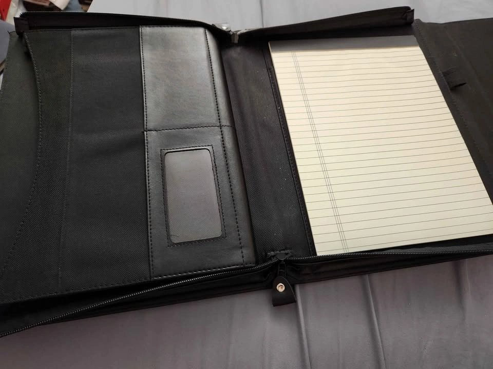 Black Zippered Portfolio / Document Organizer - photo 2
