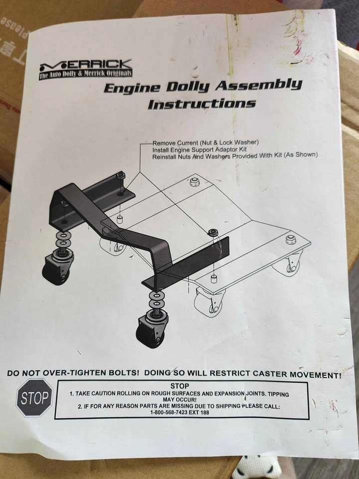 Merrick / The Auto Dolly M998056 Engine/Tranny Dolly Combo - photo 2