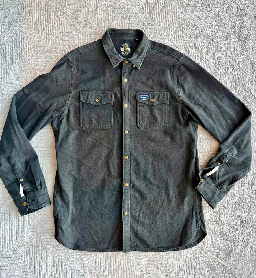 Superdry Men’s Heavyweight Workshirt / Overshirt - Size Large
