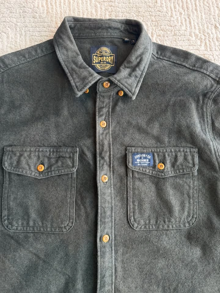 Superdry Men’s Heavyweight Workshirt / Overshirt - Size Large - photo 2