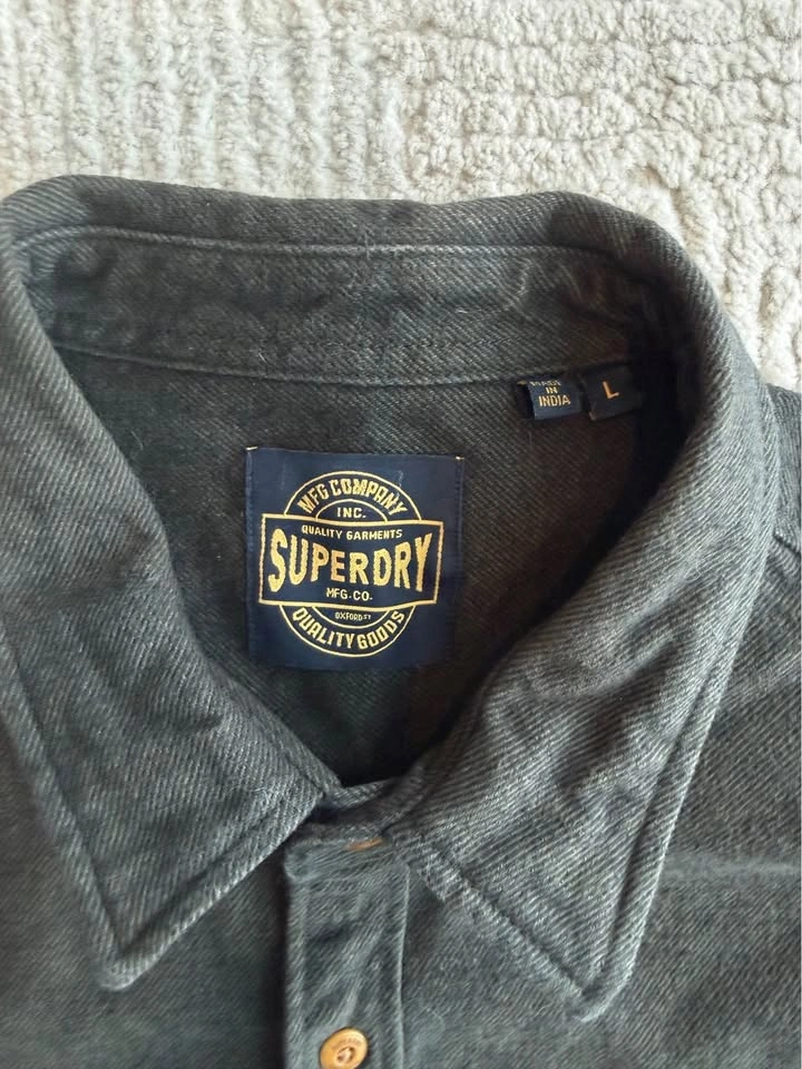 Superdry Men’s Heavyweight Workshirt / Overshirt - Size Large - photo 3