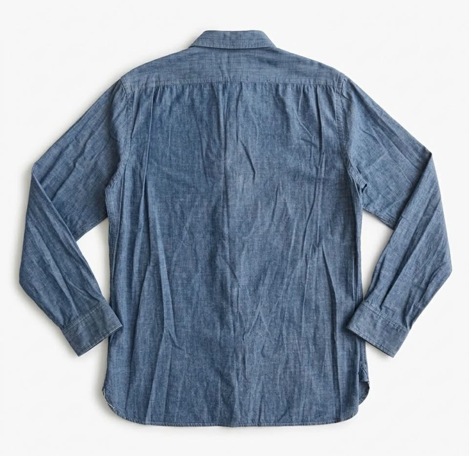 RRL Men’s Chambray Button-Down Shirt - Size Large - photo 2