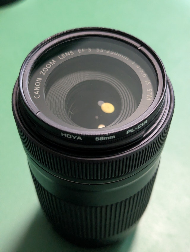 Canon EF-S 55–250mm f/4–5.6 IS STM with filter and hood - photo 3