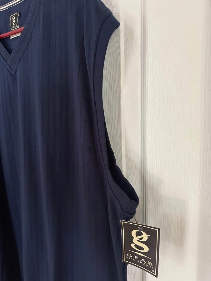 Brand New Men’s Navy Blue Ribbed Vest XL-XXL P/U Markham - photo 5