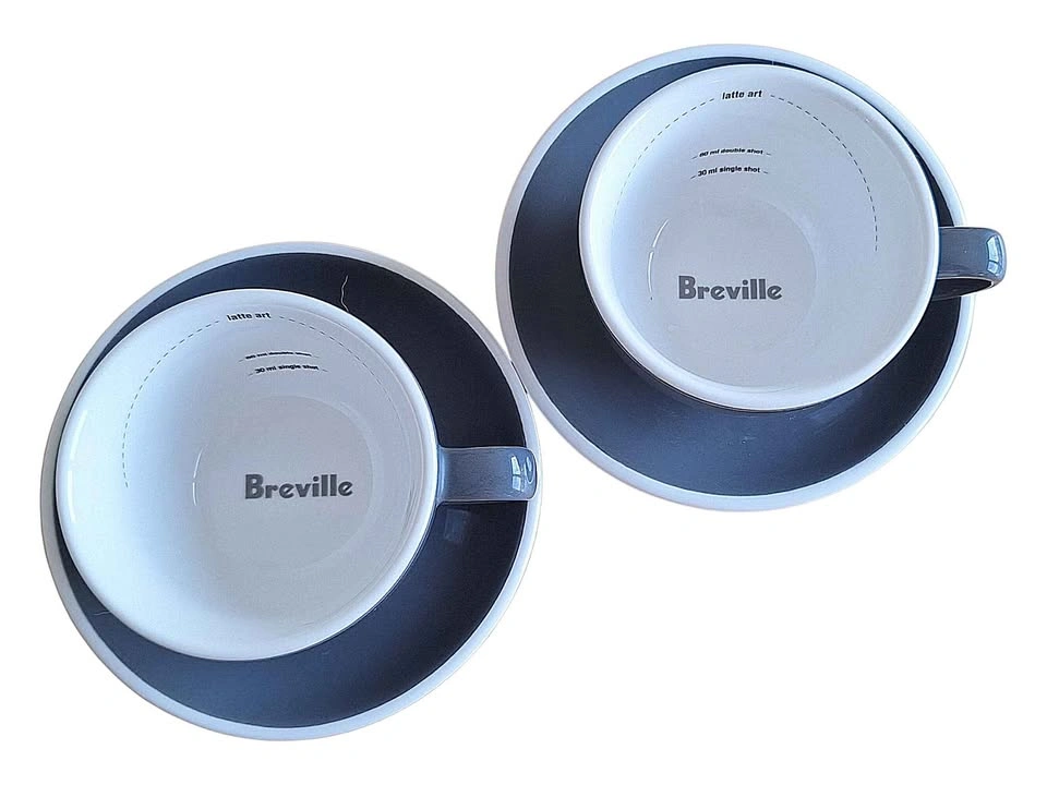 Breville Latte Art Mug Set – 2 Mugs + 2 Saucers - photo 2