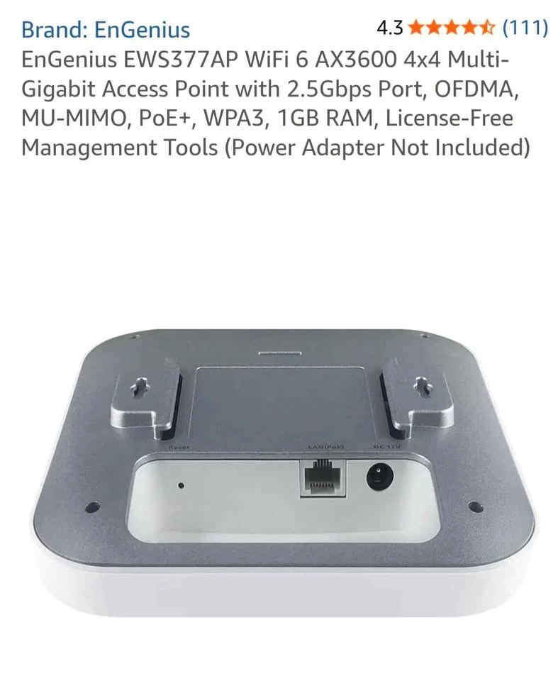 EnGenius EWS377AP Wi-Fi 6 AX3600 Managed Access Point - BNIB - photo 3
