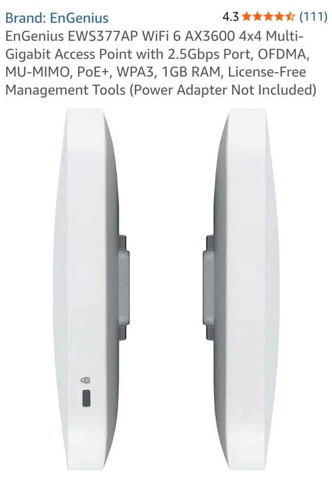 EnGenius EWS377AP Wi-Fi 6 AX3600 Managed Access Point - BNIB - photo 4