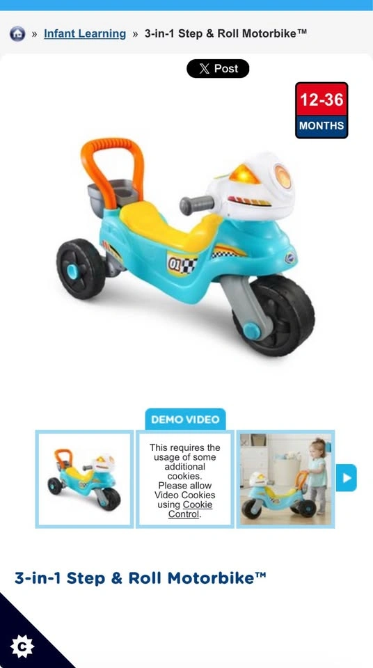 Vtech motorbike - photo 3