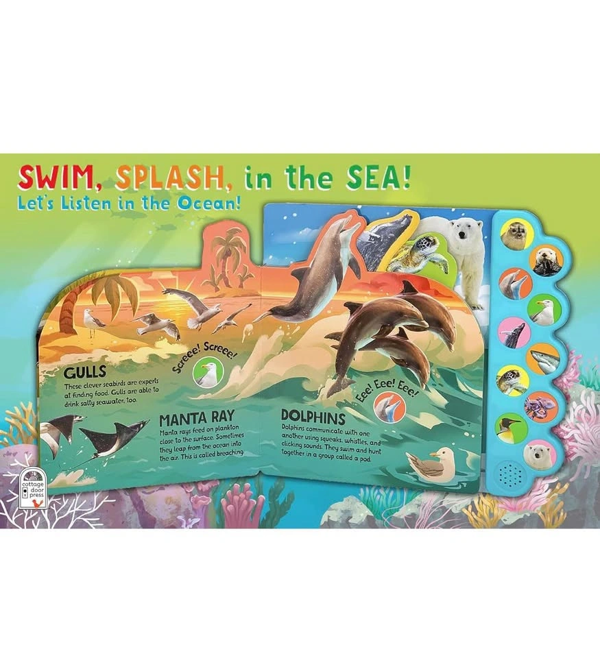 Brand New Interactive Ocean Animal Sound Book – 10 Sounds - photo 3