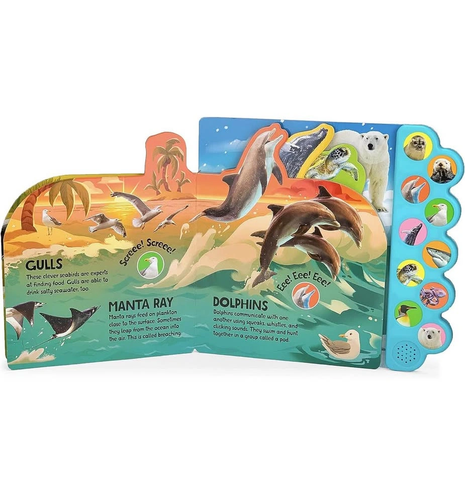 Brand New Interactive Ocean Animal Sound Book – 10 Sounds - photo 4