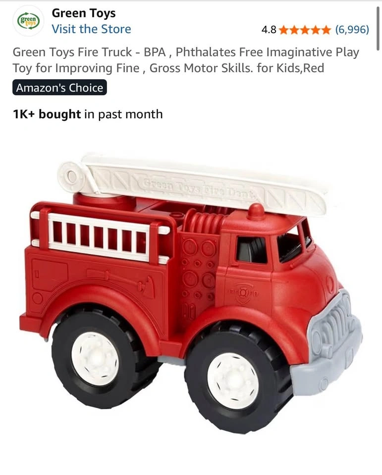 Green Toys Fire Truck – Brand New 🚒 - photo 2