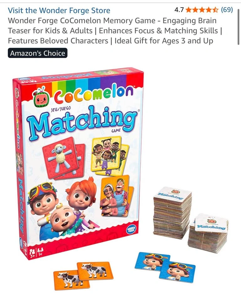 CoComelon Matching Memory Game – Brand New - photo 5
