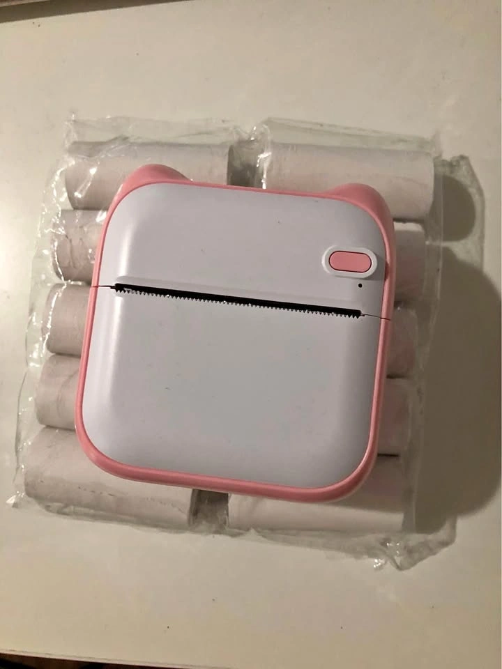 Mini Inkless Photo Printer + 2 packs of unused rolls