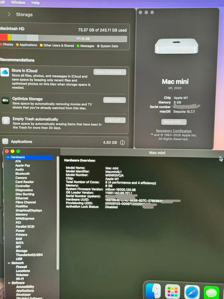 Apple Mac Mini M1 8GB / 256GB SSD - Excellent Condition - photo 5