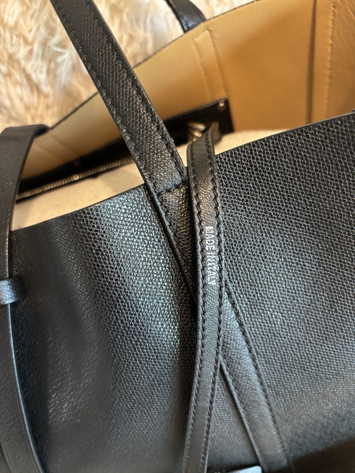 Tiffany & Co Black Leather Large East West Tote - photo 2