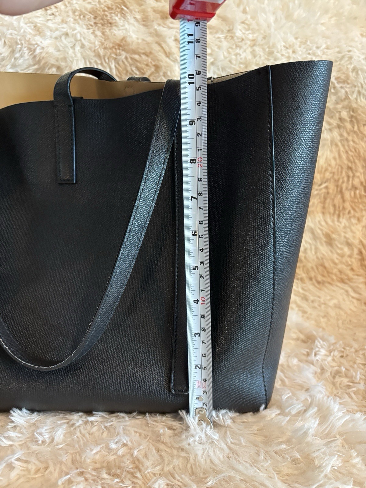Tiffany & Co Black Leather Large East West Tote - photo 5