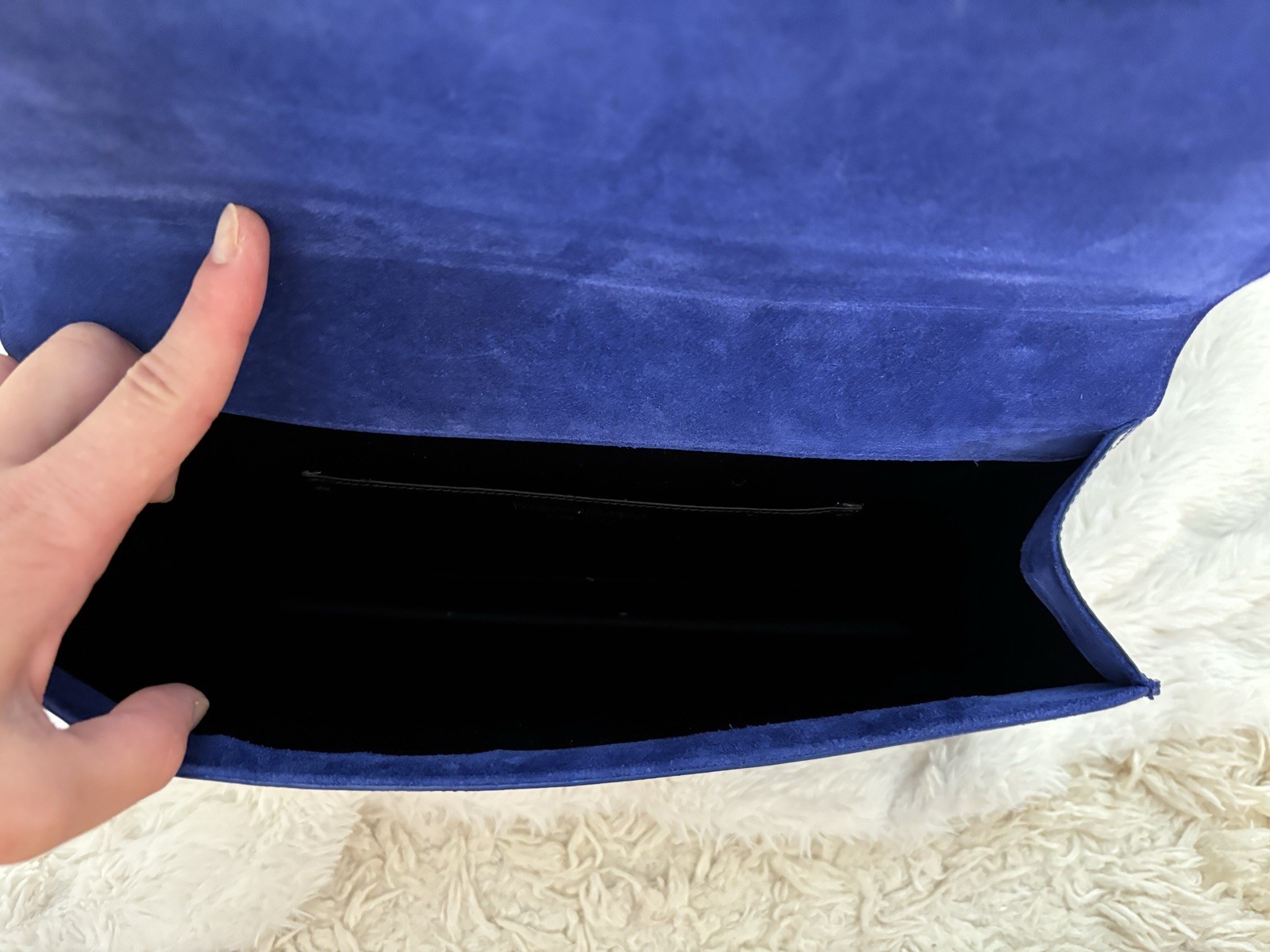 Authentic YVES SAINT LAURENT YSL Patent Leather Flap Clutch - photo 3