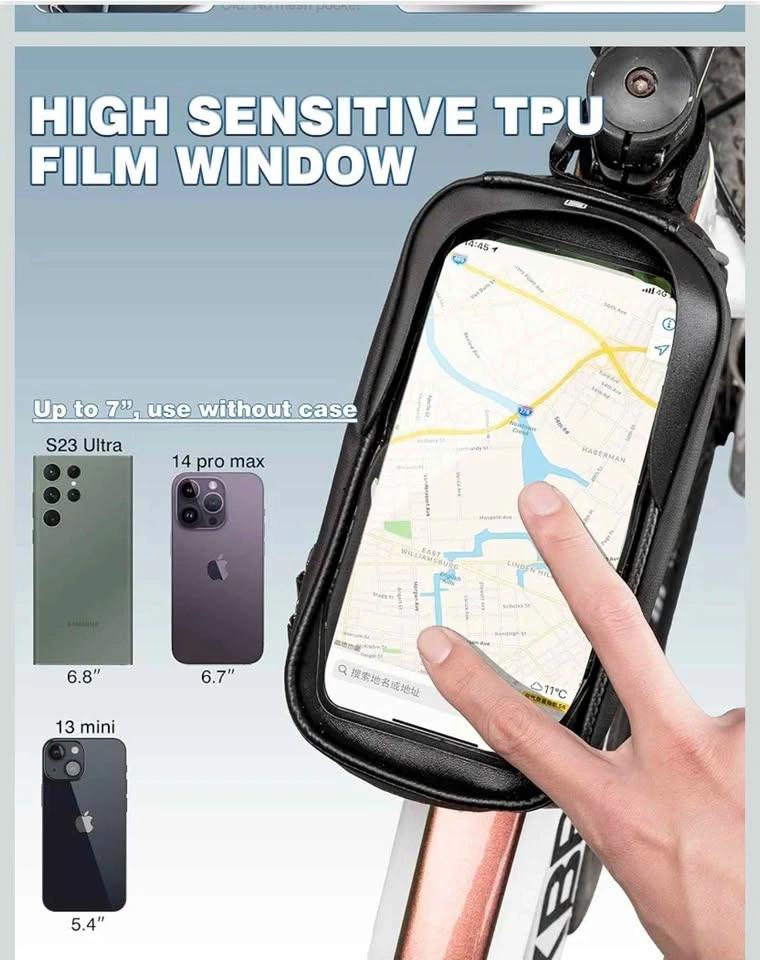 ROCKBROS 1.6L Waterproof Bike Phone Frame Bag - photo 3
