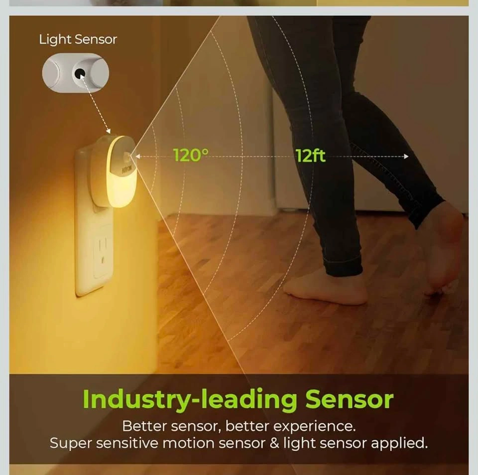 AUVON Motion Sensor Night Lights 4 Pack - photo 3