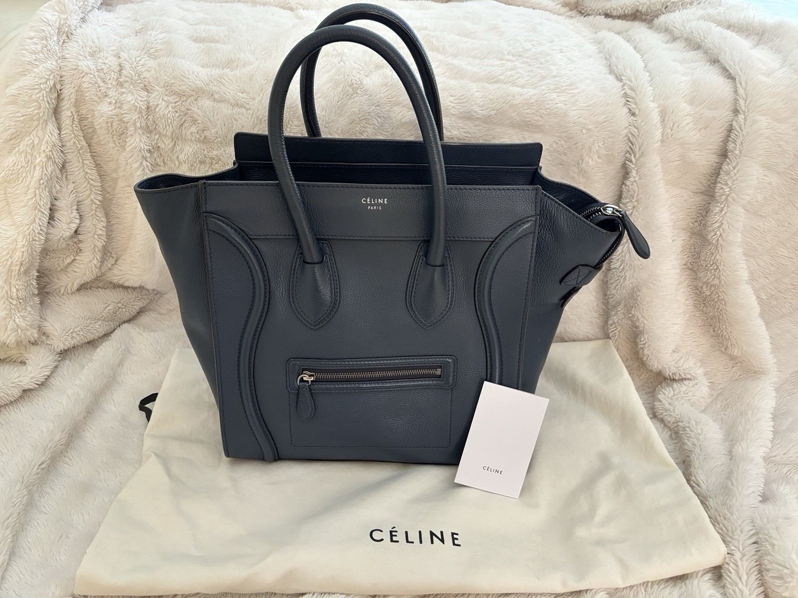 Auth CELINE Luggage Tote