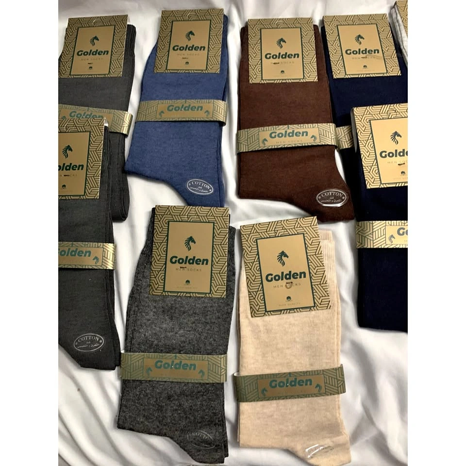 Golden Cotton Extended Size Quarter Socks 12-Pair Multi Colors