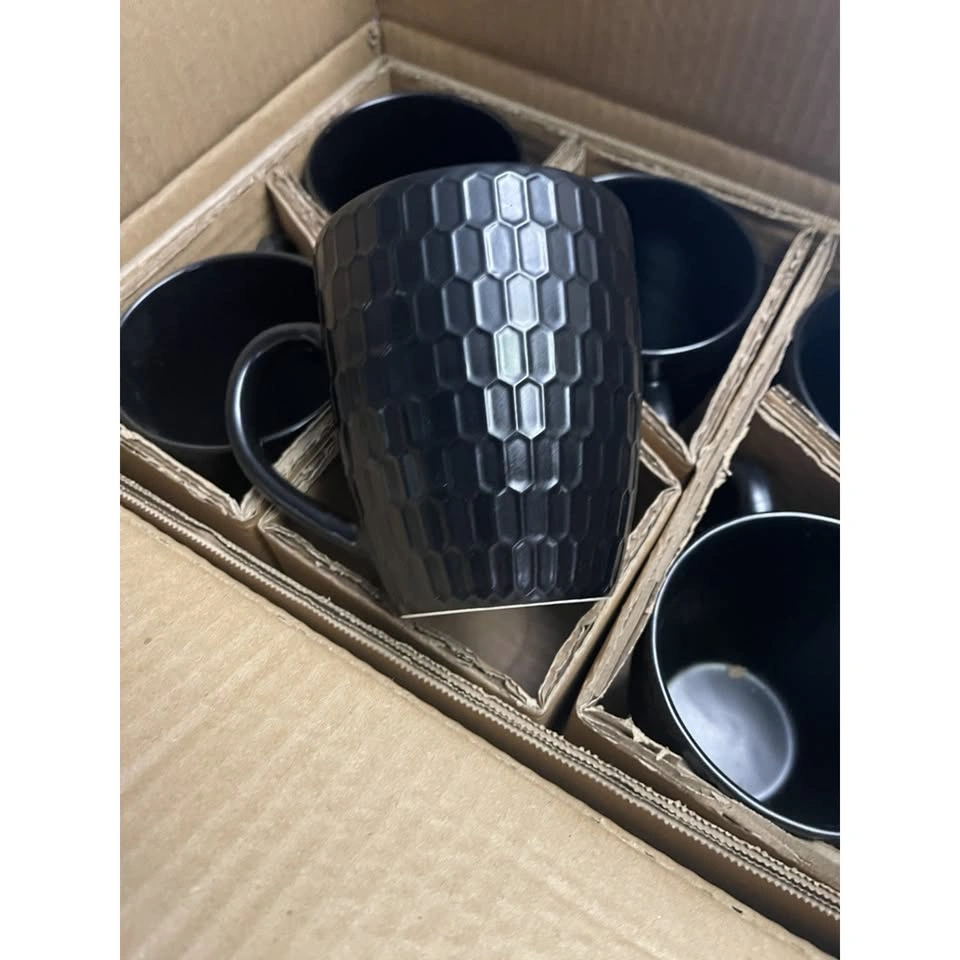 Set of 6 Matte Black 16 OZ Coffee Mugs - photo 3